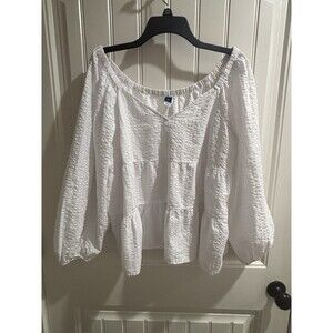 Old Navy Women’s XL Off Shoulder Or On Shoulder Blouse EUC